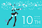 miku~ 10th Happy Birthday！ miku十周年生日快乐！「初音ミク10TH」  Pixiv ID：64704817  どくみつ（可放大）