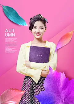 【精选】美女模特个人形象照服装包秋季促销渐变海报PSD设计素材-淘宝网