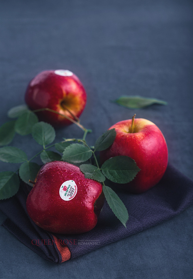 queenroseapplefromnewzealand水果苹果loqi摄影