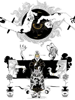 东方美学下的诡异画风、怪诞离奇_15_schutzer_来自小红书网页版