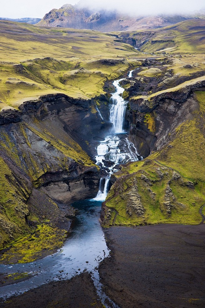 Ófærufoss waterfall,...