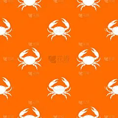 式样,螃蟹,橙子,海产,几何形状,清新,野生动物,食品,图像,重复
