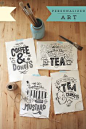 Typographical Series: 'We go together like.. ' by Steph Baxter, via Behance