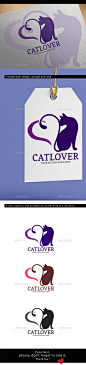 猫情人标志——动物标志模板Cat Lover Logo - Animals Logo Templates动物,动物,应用程序,应用程序图标,猫,猫的情人,创意,设计,编辑,插图,商标,商标设计,标志模板,家猫,宠物,宠物情人,宠物店,矢量,网络,网站 animal, animals, app, app icon, cat, cat lover, creative, designer, editable, illustration, logo, logo design, logo template, mog