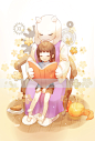 Tags: Fanart, Pixiv, PNG Conversion, Fanart From Pixiv, herbflavor, Undertale, Frisk, Toriel