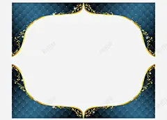 蓝色梦幻边框 创意素材