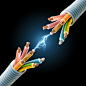 光纤电缆39160_闪电与光电_其它类_图库壁纸_联盟素材