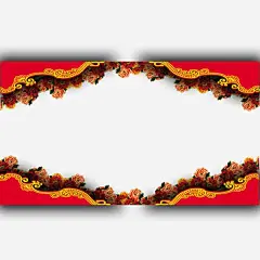 元宵春节新年大红色边框高清素材 网页 设计图片 页面网页 平面电商 创意素材 png素材