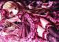 blonde_hair cameltoe drink flowers food loli long_hair nipples panties pink_eyes rose see_through thighhighs tinkle underwear