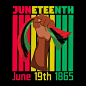 Vector juneteenth t shirt designcelebreting black freedom day t shirt designblack history t shirt design
