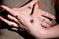 Tattoos : $9.994 Pcs Stylish Mini Star Snowflake Pattern Finger Temporary Tattoo Stickers