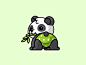 熊猫卡通吉祥物-字体传奇网（ZITICQ）