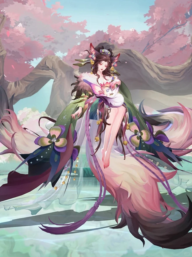 阴阳师本真三尾狐原皮和皮肤对比_4_楠岳朋友圈_来自小红书网页版-花瓣网