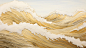 高级有质感的鎏金金箔波浪背景 - 小红书