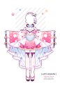 [CLOSED] Sakura Storm Outfit Adopt | Auction by Black-Quose