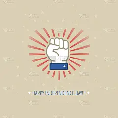 现代向量美国独立日设计理念