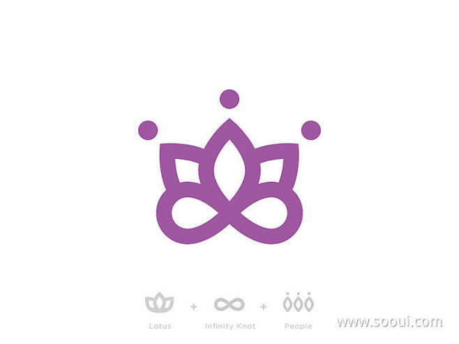 1+1=无穷！20款图形加减Logo设计...