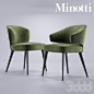 3d модели: Стулья - Minotti Aston Dining chairs Poltroncina: 