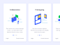 Welcome onboarding isometric illustr
