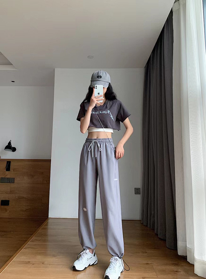 女装拍照淘宝服装拍摄淘女郎网红风裤子摄影...