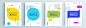 Modern abstract covers set, minimal covers design. Colorful geometric background, vector illustration.