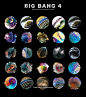 多彩抽象几何三角面裂变爆炸PNG免抠图 Big Bang Bundle Textures Pack 平面设计 PNG免扣素材