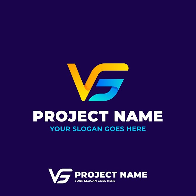 Gradient vs logo tem...