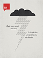 Poster Quote, Art Print, Minimalist Poster, Quote, Illustration, Minimalist Quotation Print - Rumi : Title : RAIN    Raise your words, not voice. It is rain that grows flowers, not thunder.  - Rumi    Inspired by one of Rumis most beautiful