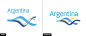 comparacion entre logo de la marca argentina antiguo y rediseñado 2013