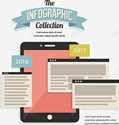 手绘平板展示 平面电商 创意素材