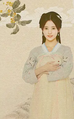 SNH48唯美古风写真手机桌面壁纸@北坤人素材