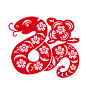 蛇年剪纸蛇年窗花