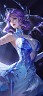 王者荣耀甄姬冰雪圆舞曲手机壁纸