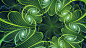 General 1920x1080 fractal texture digital art green