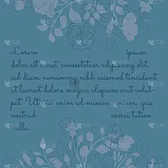 蓝色卡片与蔷薇狗嫩枝和花