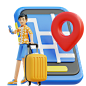 male Open app location