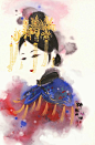 〔 古风水彩美人 〕作者' 绯园画姬