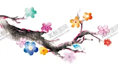 梅花桃花PNG 【酷图网】梅花桃花PNG,水墨梅花,中国风梅花,清新梅花,腊梅,手绘梅花,桃花,樱花,花卉,梅兰竹菊,花草,海报背景,工艺插画,传统文化,广告设计,PNG免扣素材,