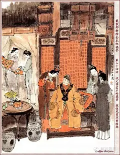 绘红楼@随心的收集_花瓣 著名连环画大师-戴敦邦，新绘红楼梦（60-120）_3570011465.jpg