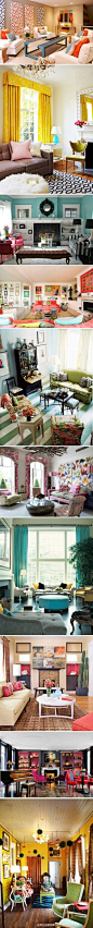 10款色彩斑斓的客厅，很多设计可以参考哦，你最喜欢哪个呢？ [转]