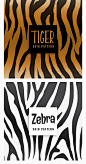 动物身上纹理长颈鹿老虎斑马奶牛豹子猎豹表皮图案背景AI矢量素材-淘宝网