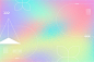 Realistic iridescent glitter background