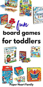 Fun board games for toddlers: My toddler LOVES playing board games, but they can sometimes be frustrating (or just plain BORING for mom and dad). These are the best board games out there that are engaging for your toddler and that parents will be able to 