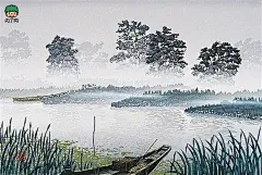 插画风景手绘图片 精美的创意空灵版画设计手绘欣赏╭★肉丁网