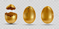 一套破壳的金蛋。