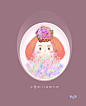 宣你～手绘花帽女