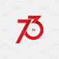 73 th Anniversary Vector Template Design Illustrat