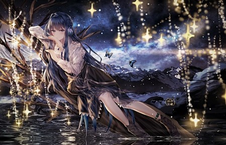 星极 明日方舟 星空 4k动漫壁纸