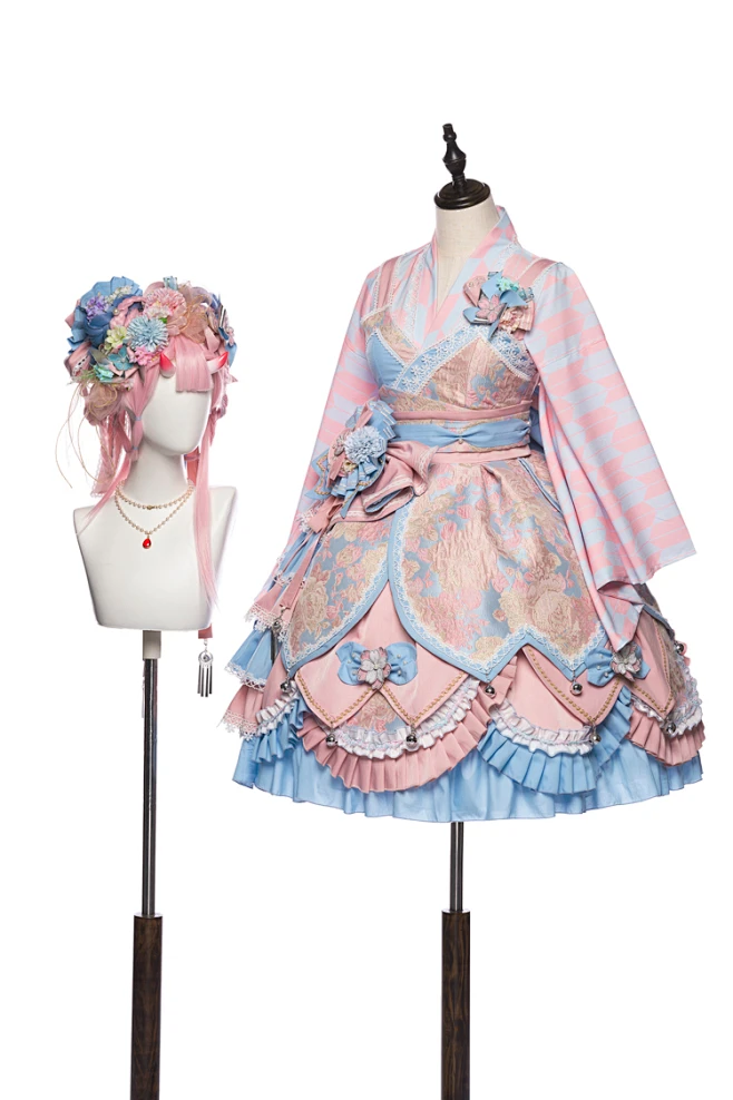 【优派瑞】山海和泉粉和风Lolita洋装lo裙洛丽塔花魁茶会花嫁樱花-淘宝网-花瓣网