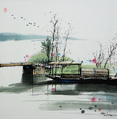 彼岸蒹葭123采集到山水画